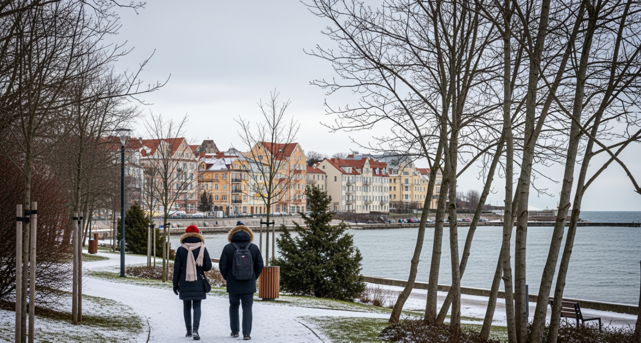 Посетила бархатный уголок России на побережье: уютные коты, архитектурная классика и песчаные пространства - город, который очаровывает и в холодный сезон