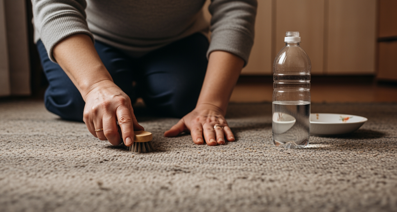 Бабушкин секрет чистоты: добавьте щепотку этого в воду и ваш ковер засияет как в день покупки