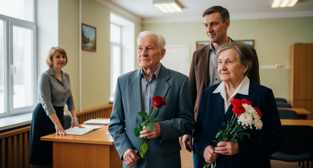 «Встал на протезы ради родителей»: боец СВО приехал на золотую свадьбу отца и матери после тяжелого ранения