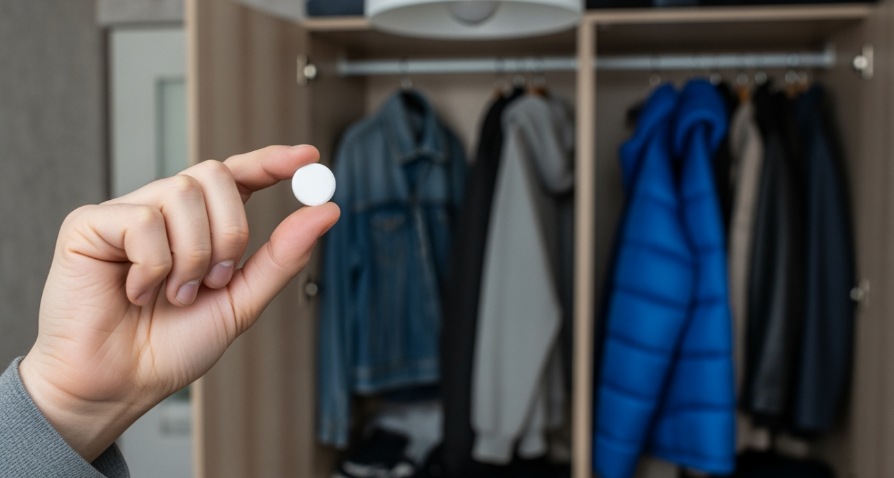 Простой трюк с обычной таблеткой в шкафу навсегда решит проблему неприятного запаха и подарит вашим вещам аромат свежести