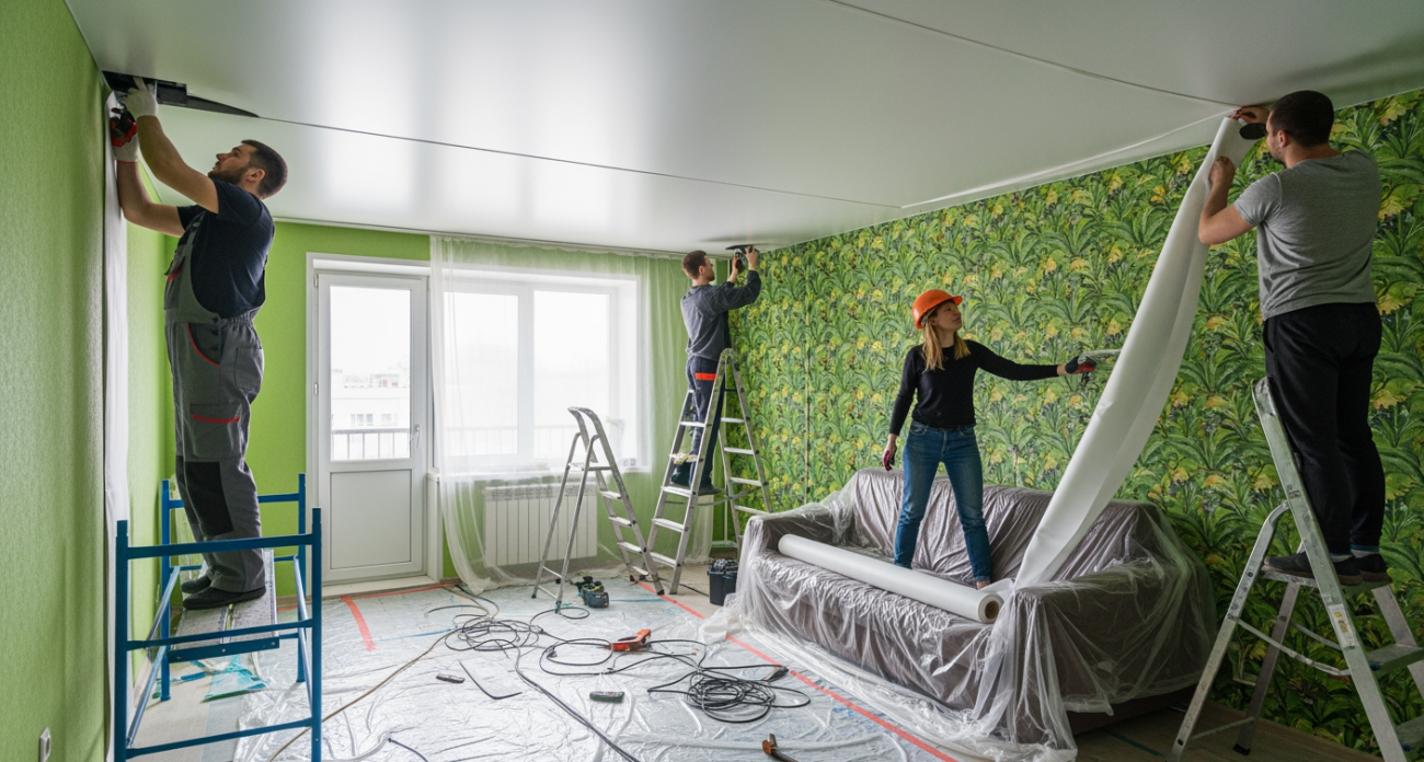 Дизайнеры массово отказываются от натяжных потолков в пользу 5 новых решений, которые будут на пике моды до 2027 года