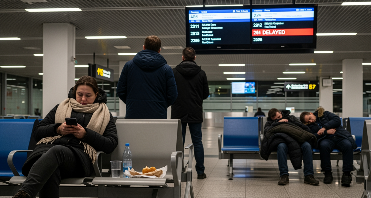 «Победа» заставила пассажиров провести 6 часов в аэропорту Саратова, меняя время вылета каждый час