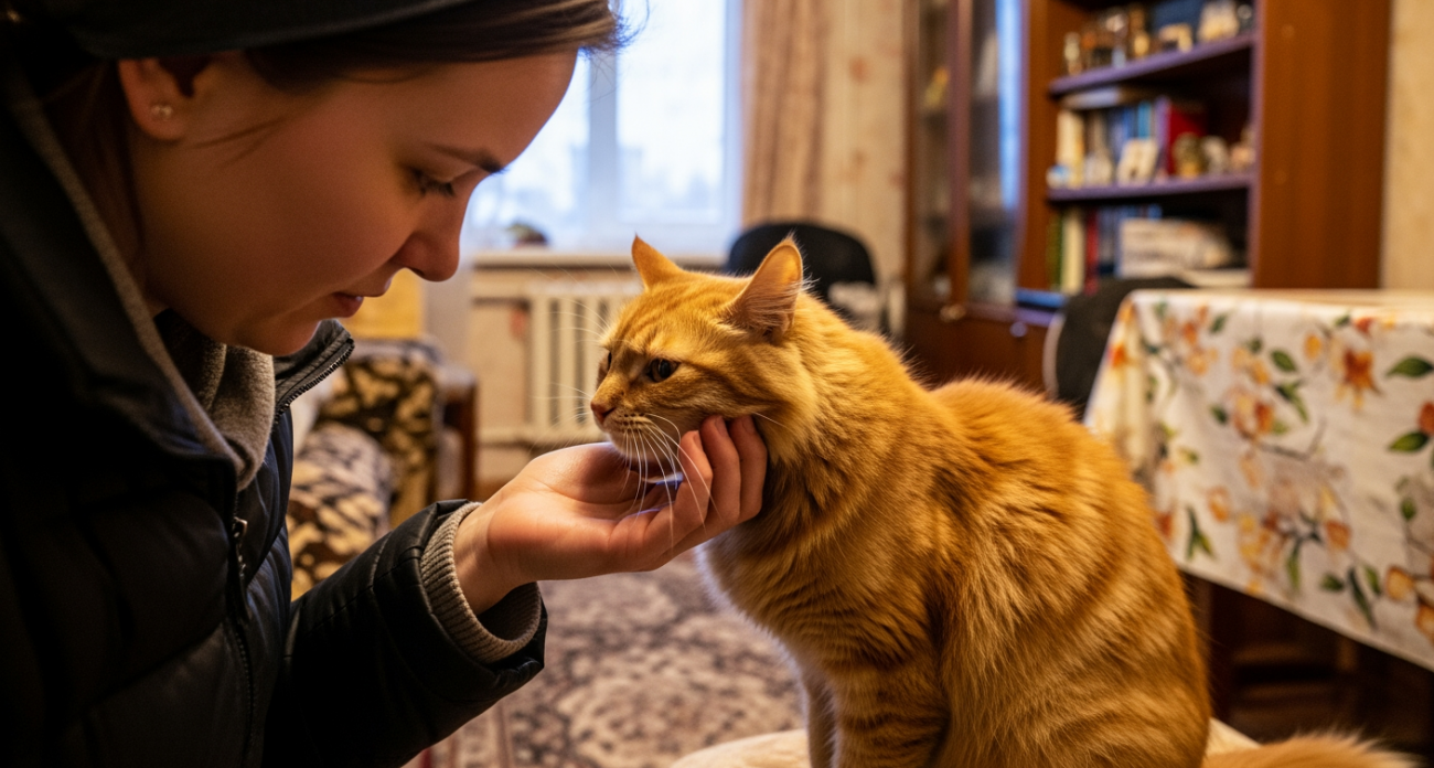 Выжил в лютый мороз в сугробе, но теряет приют: саратовскому Рыжику-мурлыке срочно ищут дом