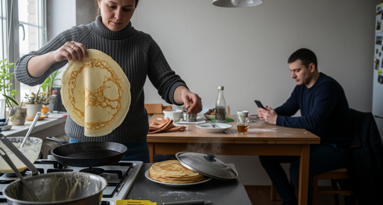 Рецепт ажурных блинов на кипятке, от которых мои гости на Масленицу просили добавки и выпытывали секрет теста