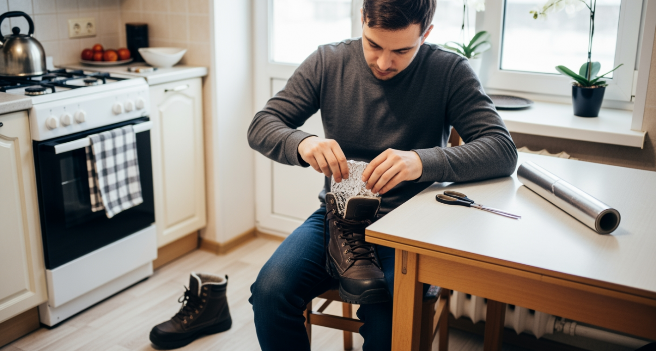 Бабушкин секрет с обычной фольгой превращает любую обувь в тёплый кокон даже при минус тридцати