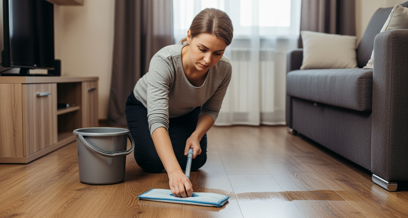 Домохозяйка забыла о грязных полах благодаря копеечному средству из аптеки, которое отталкивает пыль целую неделю