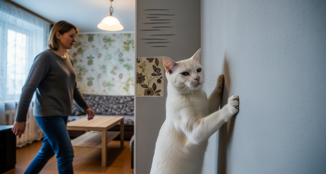 Кошки больше не портят ремонт: новое покрытие для стен переживет любые когти и прослужит два десятка лет