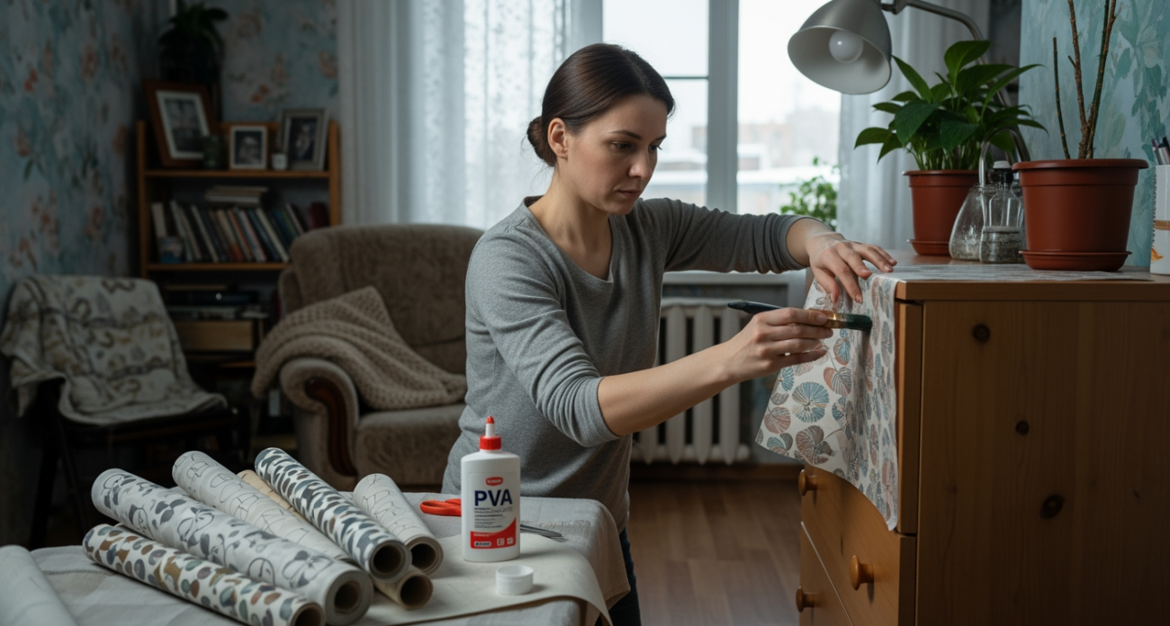 Соседка выбросила рулоны обоев после ремонта, а я сделала из них стильный декор за один вечер