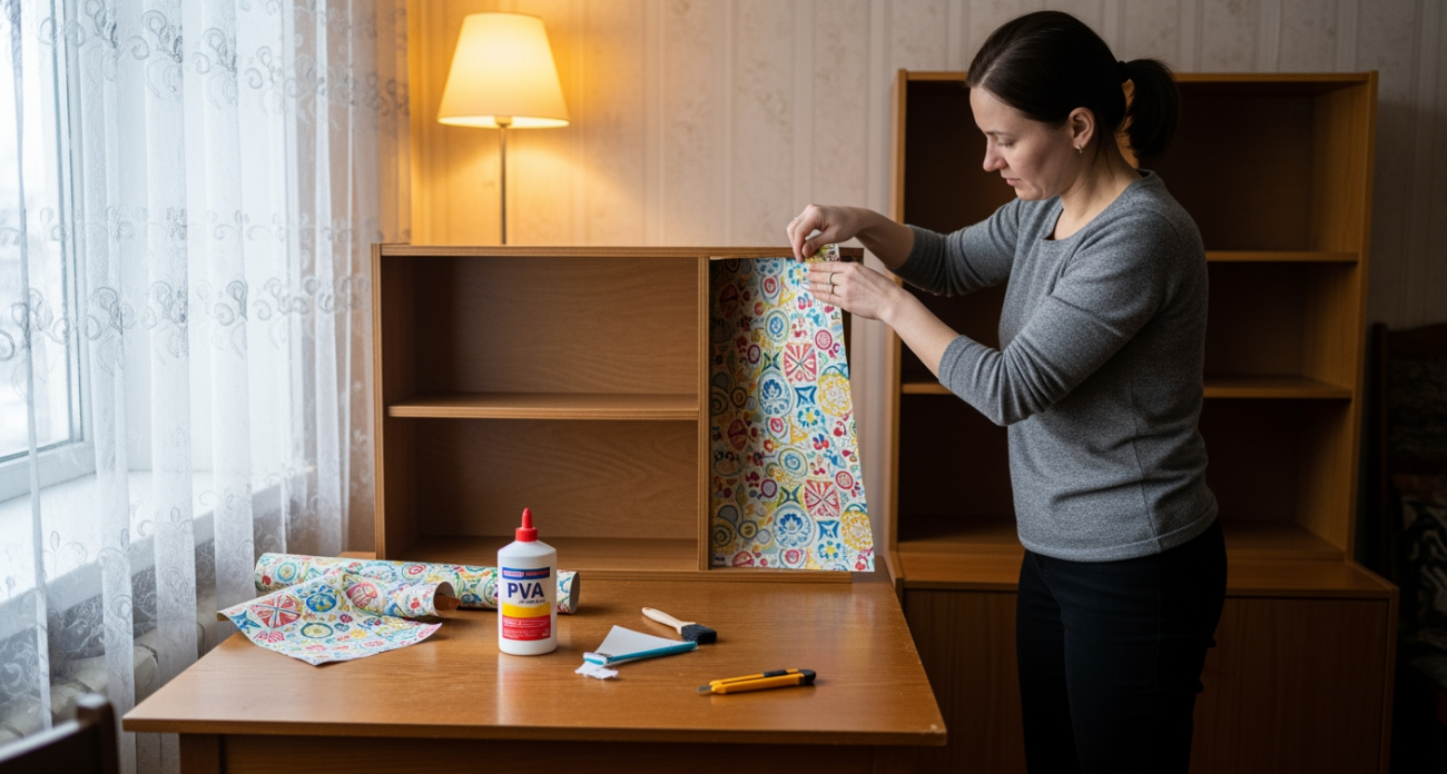 Остатки обоев от ремонта превратились в декор, который заставляет гостей спрашивать где я это купила