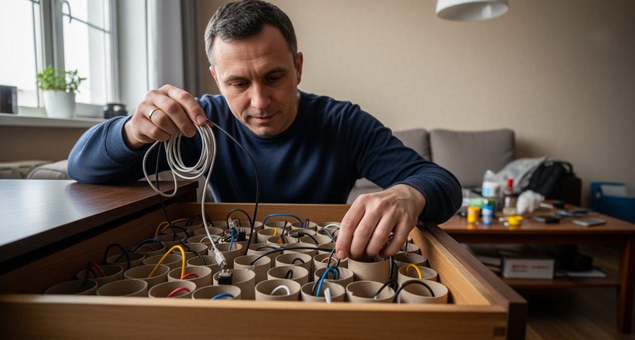 Втулки от туалетной бумаги превращаются в полезные вещи для дома всего за пару минут