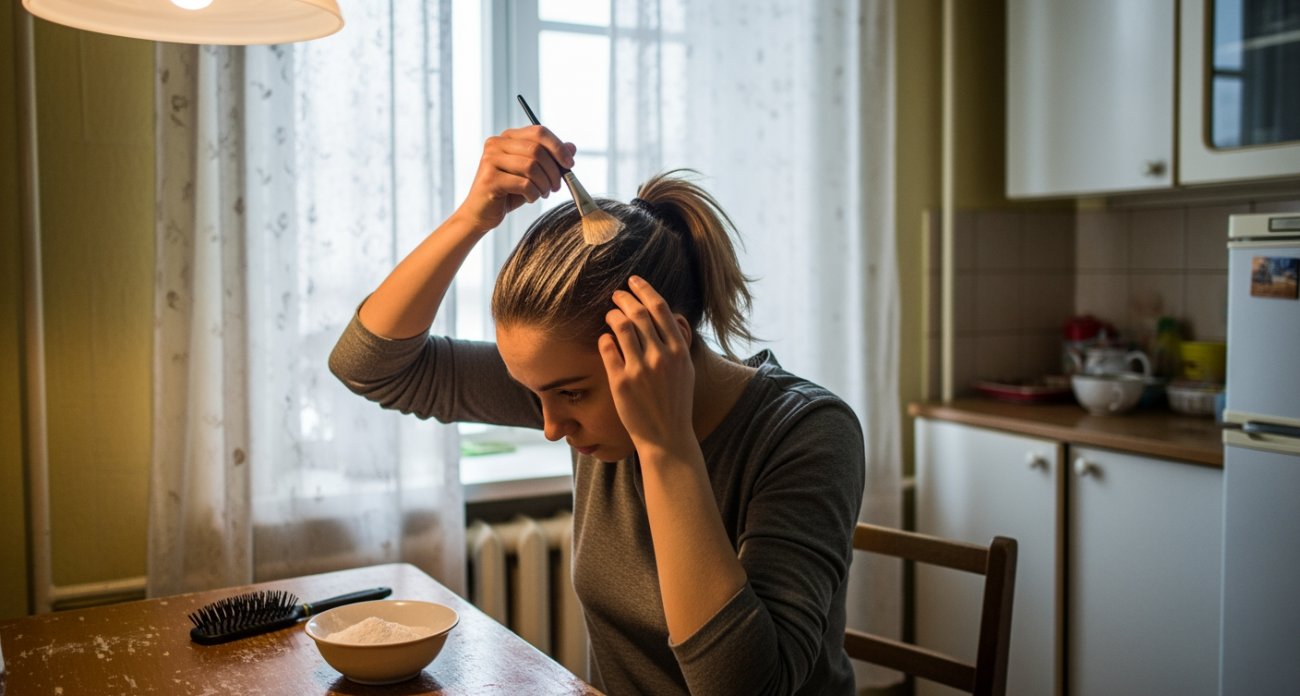 Бабушкин трюк с обычной содой превращает жирные волосы в объёмные за одно мытьё без химии