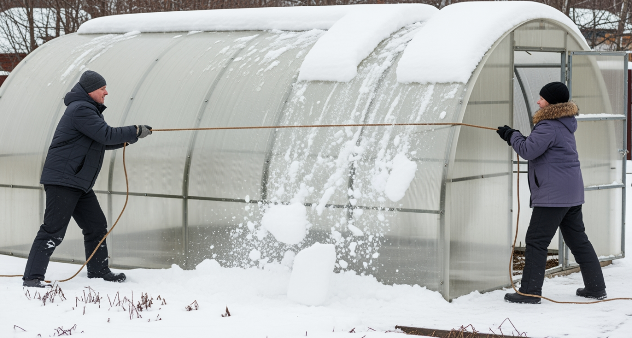 Бабушкин способ убрать снег в теплице за ночь — никто не верит, пока не попробует сам