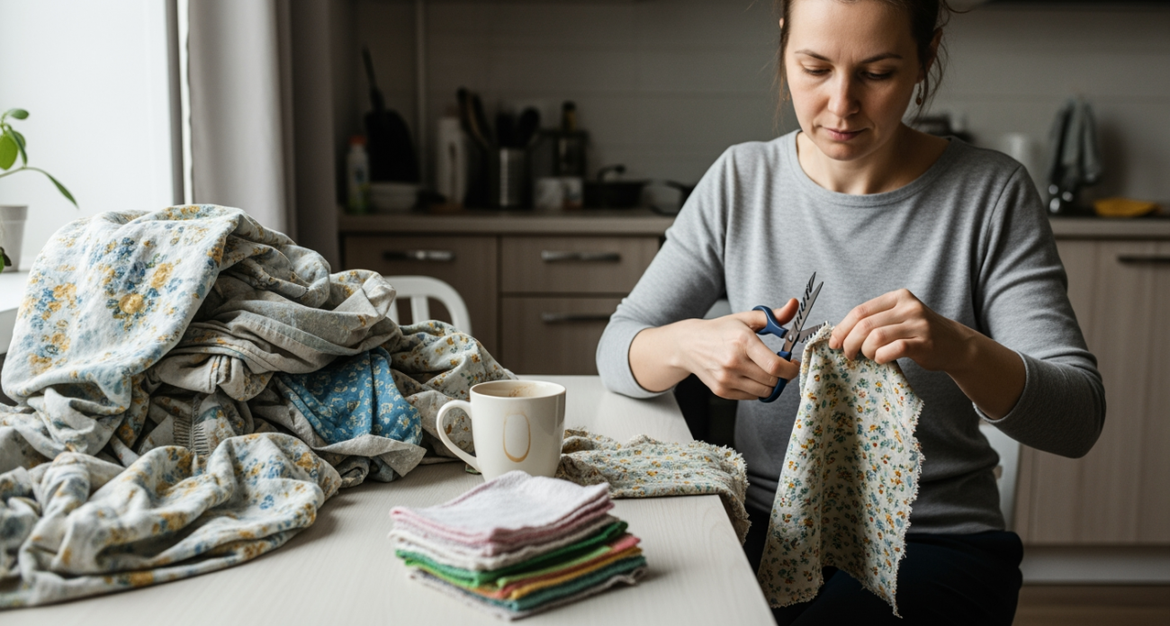 Не спешите выбрасывать старые простыни — покажу как сделать из них нужные вещи за полчаса