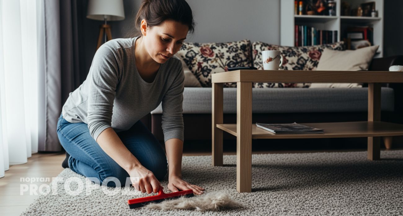 Старый бабушкин способ с вещью из каждого дома возвращает ковру заводскую чистоту за пару минут