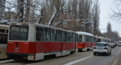 В Саратове две аварии остановили движение всех трамваев