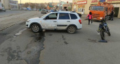 В Саратове мотоциклист пострадал в ДТП с легковушкой