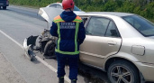 Тройное ДТП у заправки в Саратове: три человека госпитализированы после столкновения Kia, Mazda и МАЗа