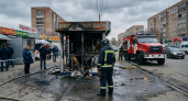 В Балакове вспыхнул киоск с шаурмой у рынка «Сфера»