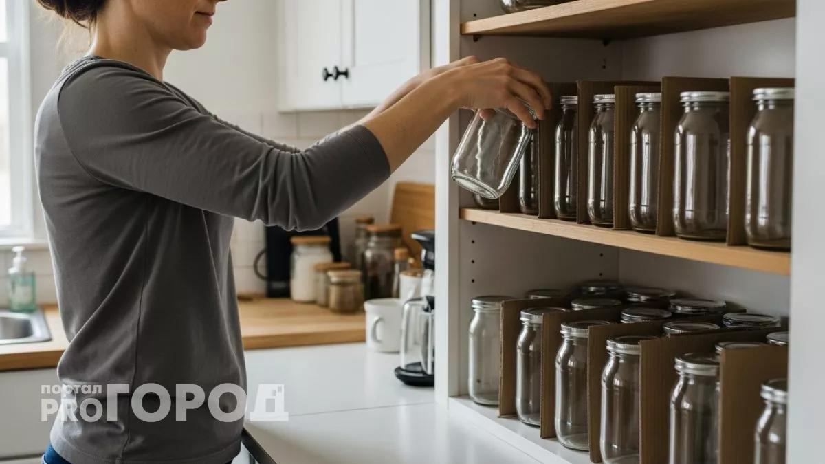 Бабушка показала куда ставить банки в шкафу и теперь я экономлю кучу места на полках