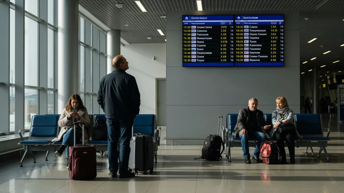 Саратовский аэропорт третий раз за неделю закрыл небо