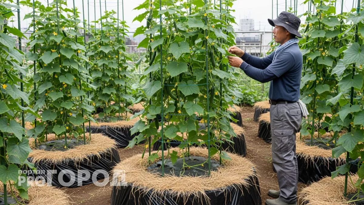 Японский способ посадки огурцов превратил мою грядку в зеленый конвейер урожая