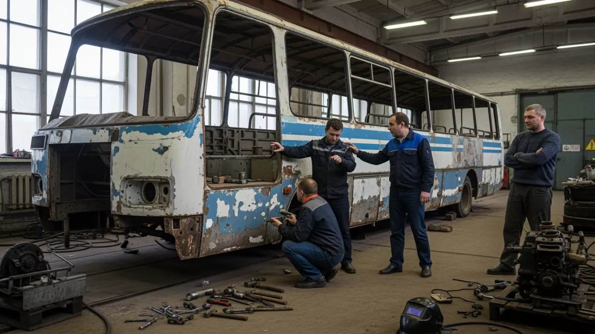 Единственный автобус-гармошка из «Газели» нашелся через 20 лет