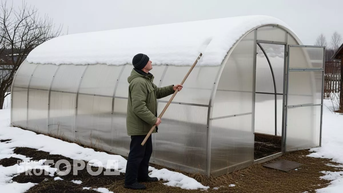 Опытные дачники знают простой трюк растопить снег в теплице пока все спят — работает каждый раз
