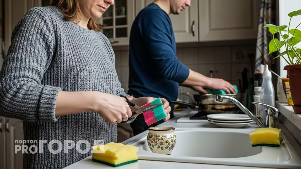 Старые кухонные губки превращаю в помощников по дому и экономлю на покупке новых вещей