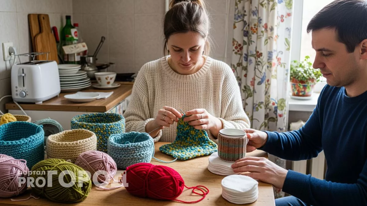 Каждый клубочек пряжи превращаю в домашние мелочи и забыла что такое походы в хозяйственный