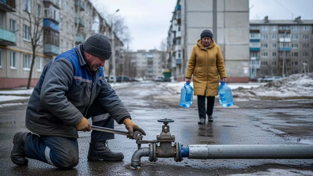 Одна и та же труба прорвалась дважды за неделю в Саратове