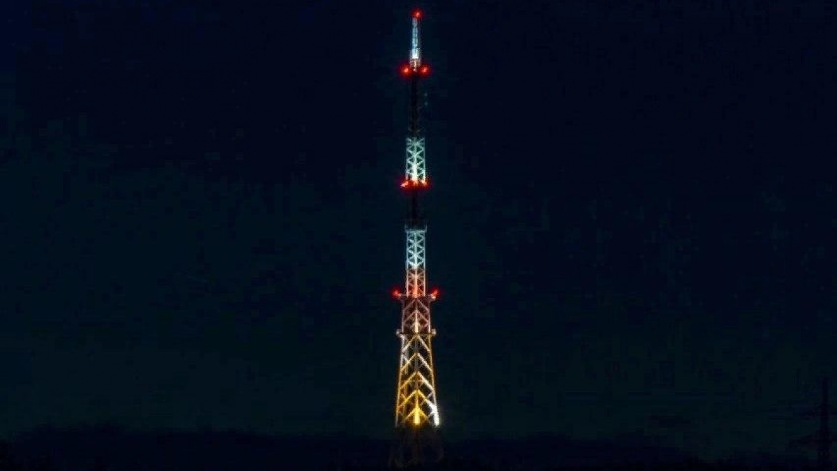 Саратовская телебашня окрасится в триколор в честь воссоединения с Крымом