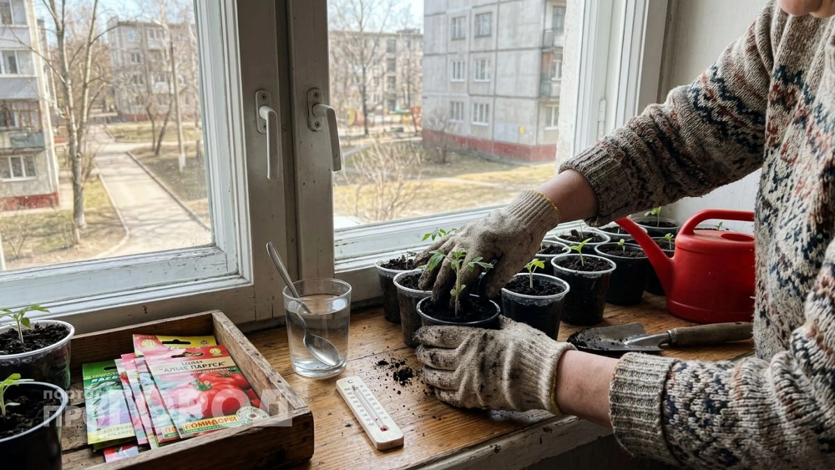 Сею томаты в холодный грунт без прогрева — всходы за 5 дней, стебель не вытягивается