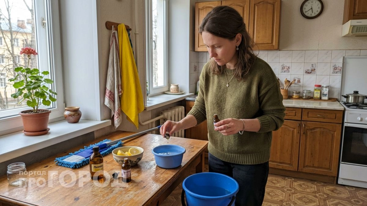 Мою полы с одной добавкой в ведре — запах держится в квартире всю неделю