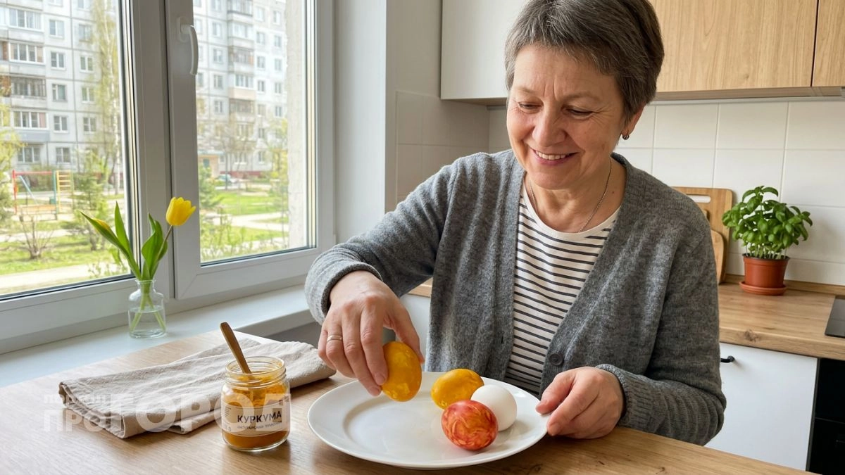 Забудьте про луковую шелуху этот доступный овощ придаст пасхальным яйцам благородный золотой блеск камней