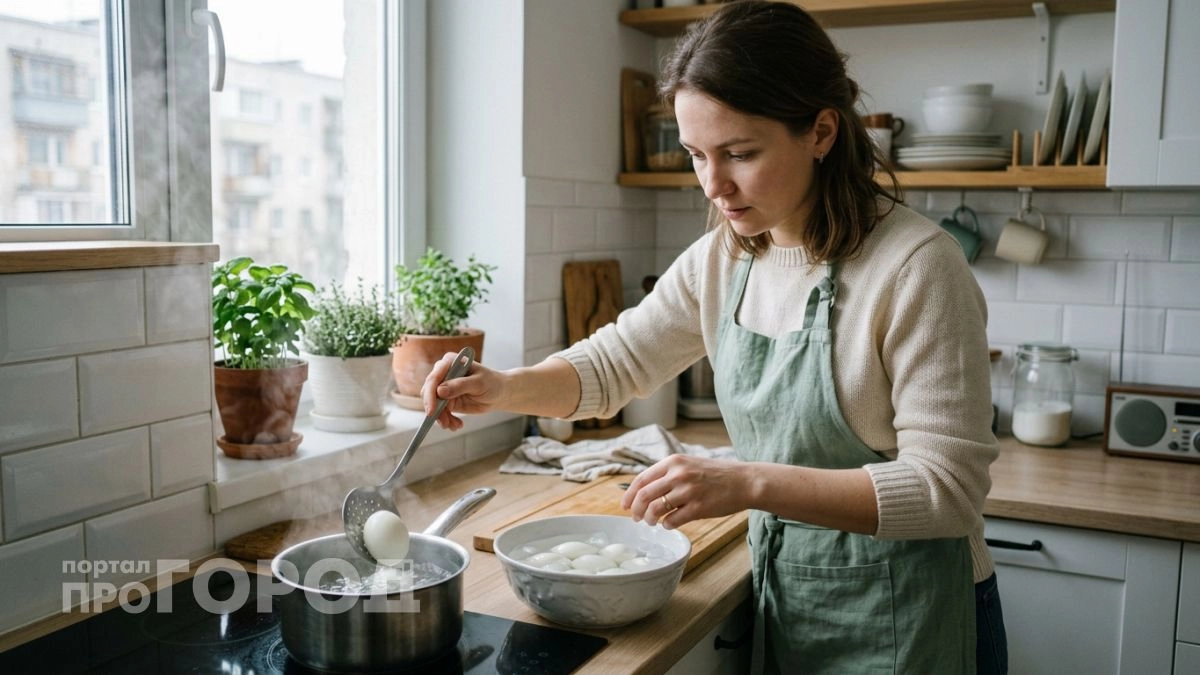 Одна деталь при варке яиц решает всё — кладёте в нужную воду и скорлупа снимается за секунду