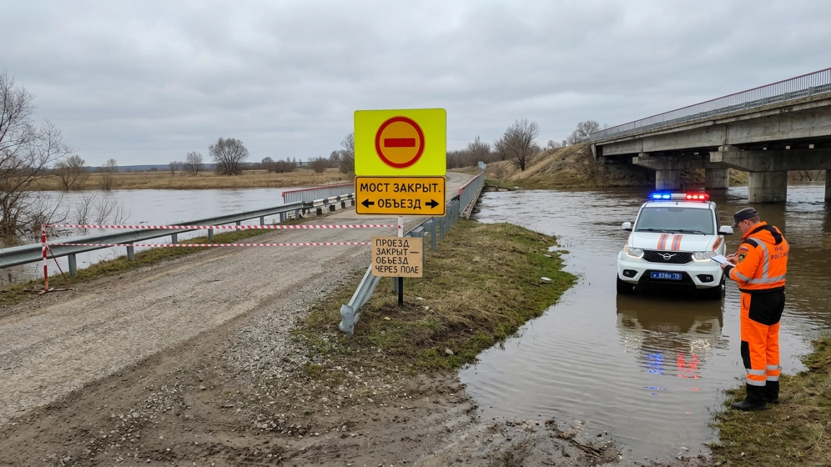 Паводок в Саратовской области: мосты перекрыты, подтоплений нет