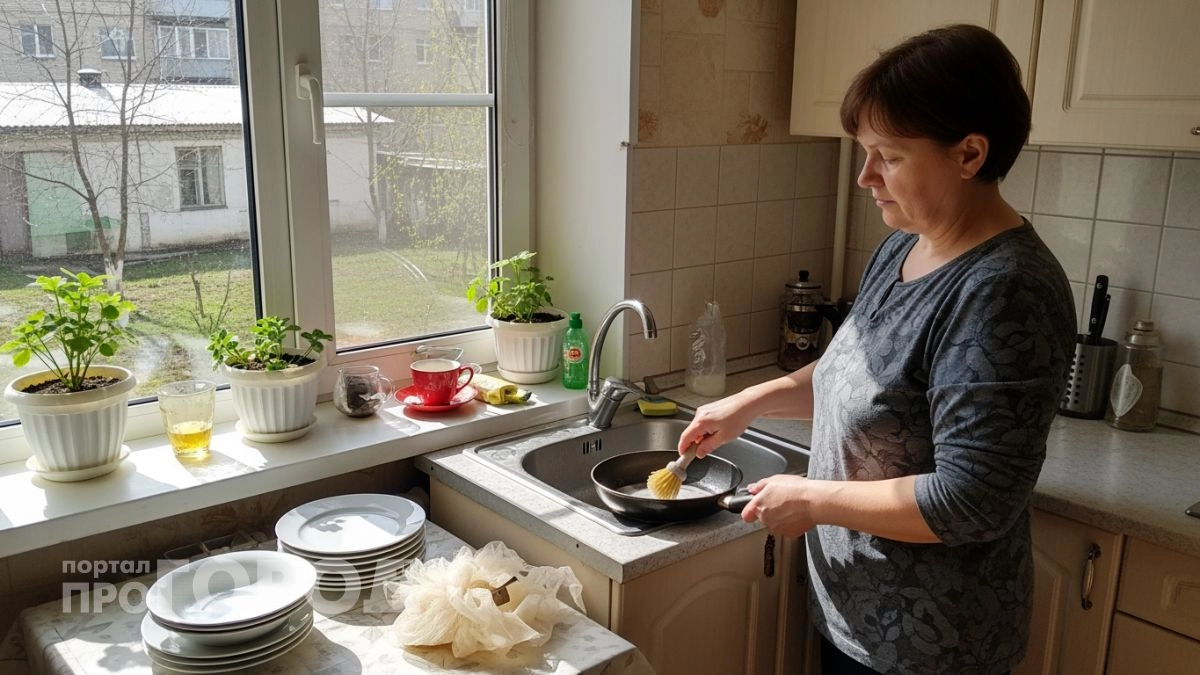 Забудьте о покупке губок для посуды: старые колготки справляются с жиром в разы лучше и экономят бюджет