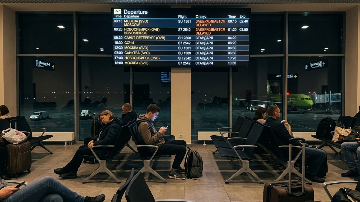 Аэропорт Саратова закрывали ночью: два рейса задержаны из-за режима «Ковер»