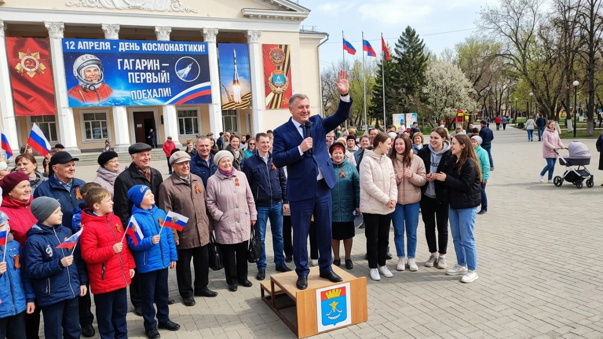 Усталов: полёт Гагарина вдохновляет жителей Балаково на большие свершения