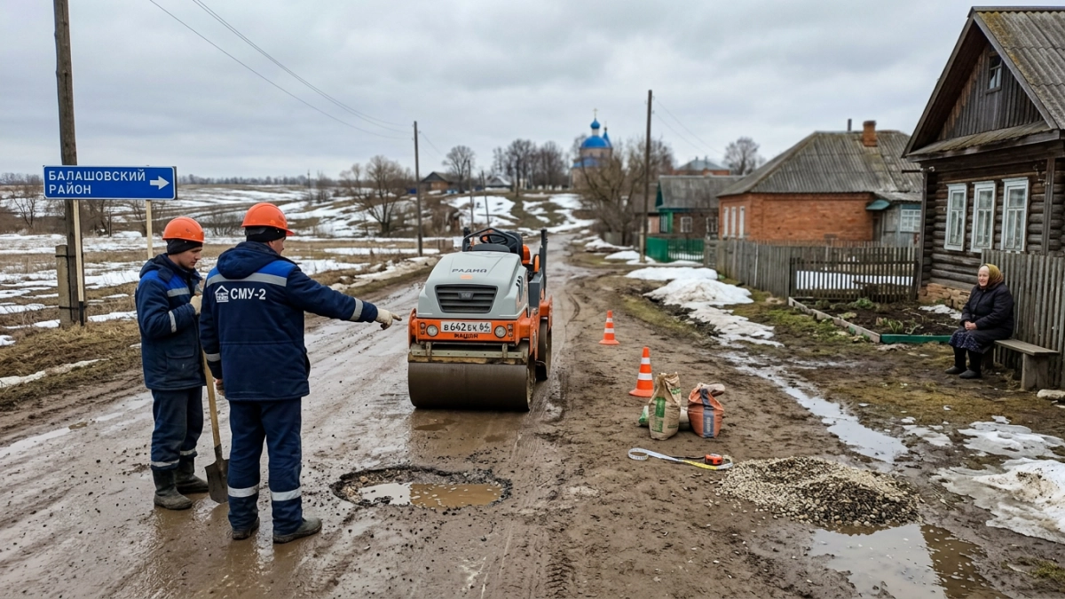 В Саратовской области отремонтируют 200 км сельских дорог за 1,34 млрд рублей