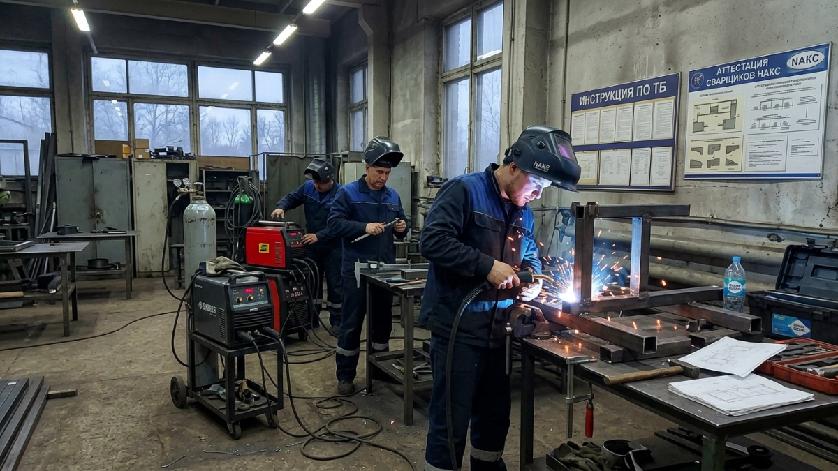 12 сварщиков из трёх городов области борются за выход на федеральный этап