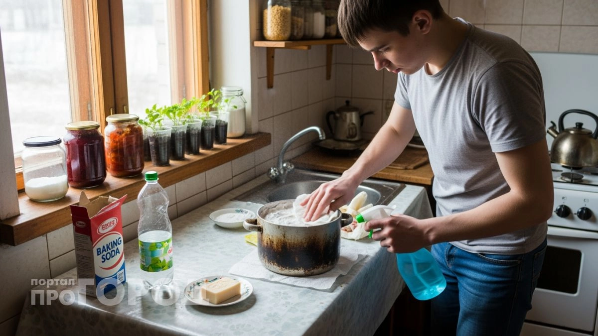 Больше не трачу силы на оттирание сковородок: наношу этот простой состав и застарелый нагар исчезает сам