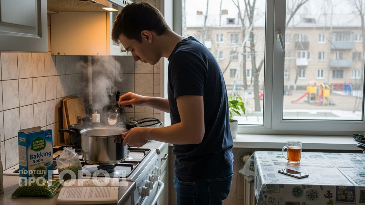 Горох превратится в нежнейшее пюре за 15 минут без замачивания: просто добавьте в кастрюлю эту простую вещь