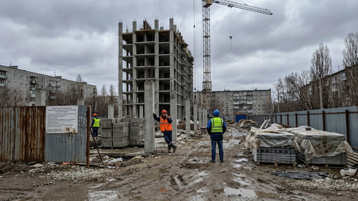 Строительство жилья в Саратовской области упало почти на 40% за квартал