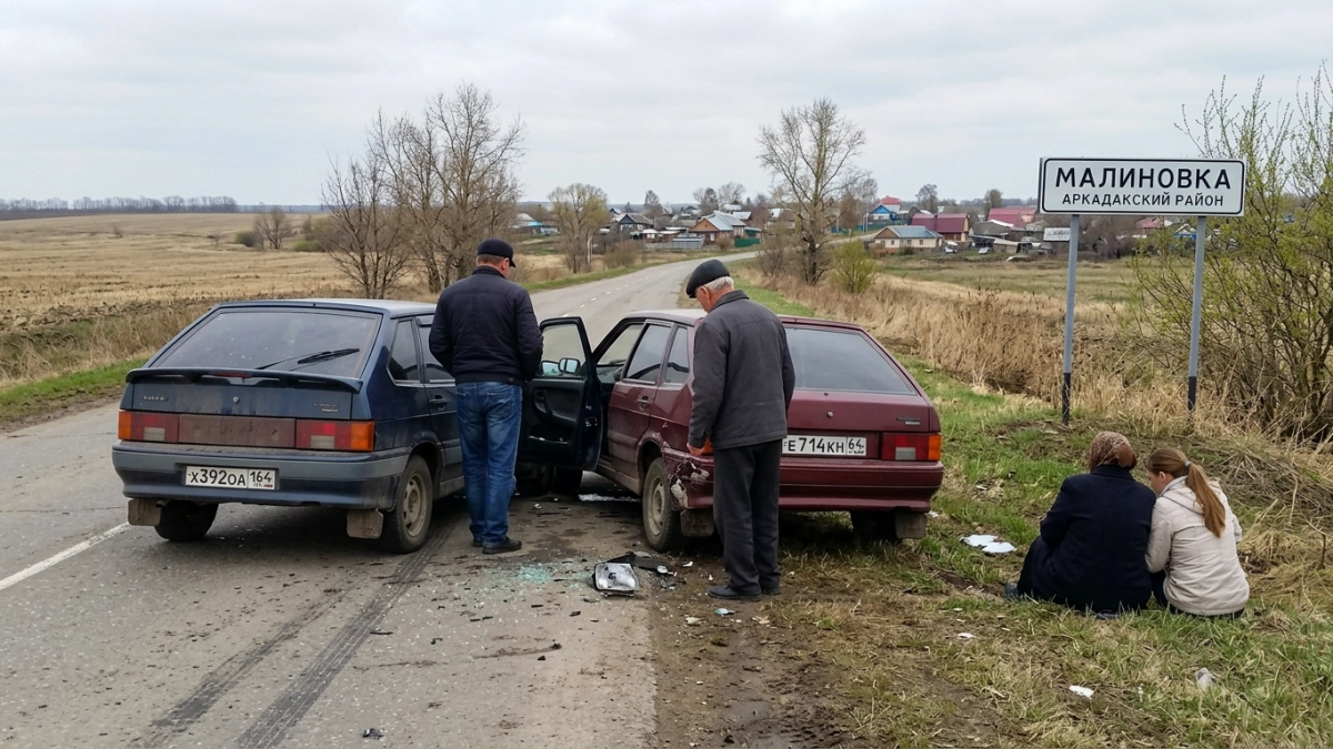 Два ВАЗа столкнулись у Малиновки: четверо пострадавших госпитализированы