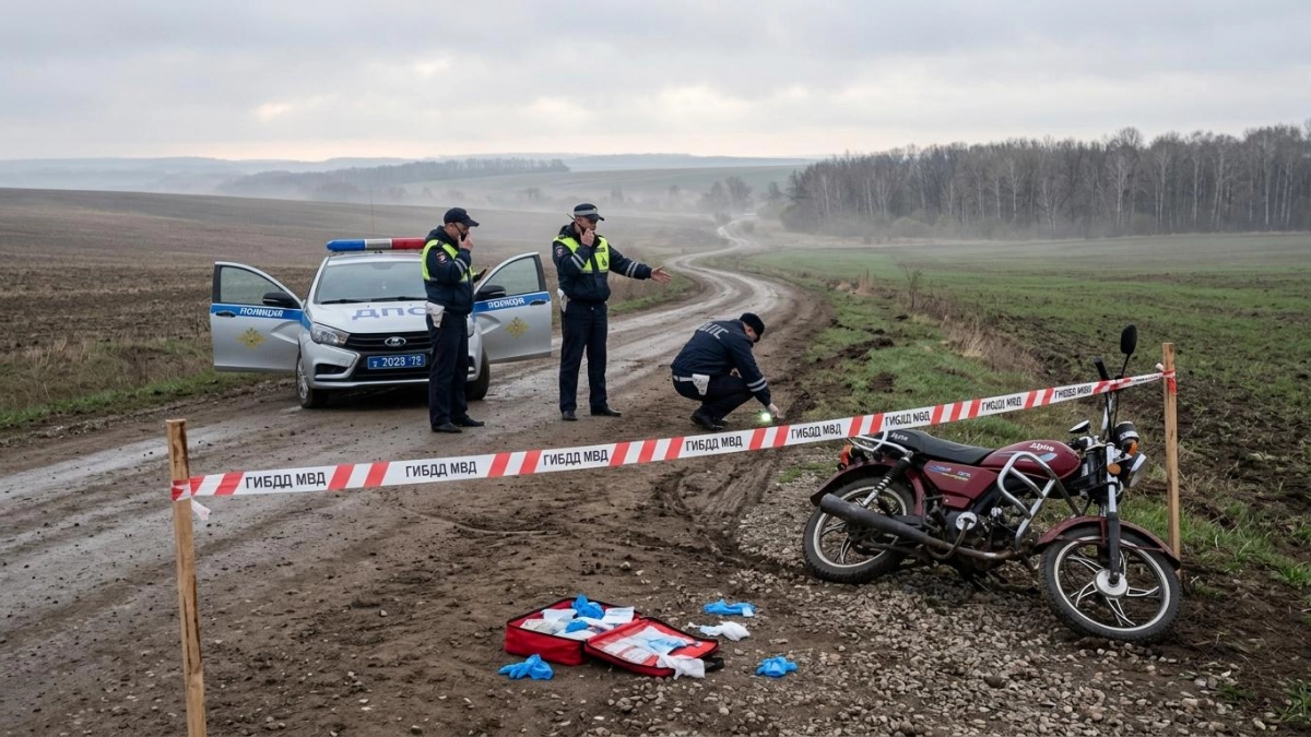 Водитель мопеда погиб после опрокидывания в поле под Саратовом