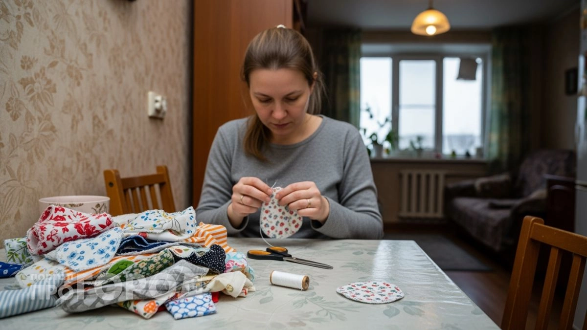 Перестала выбрасывать ненужную одежду: показываю семь практичных вещей для дома из обычных лоскутов ткани