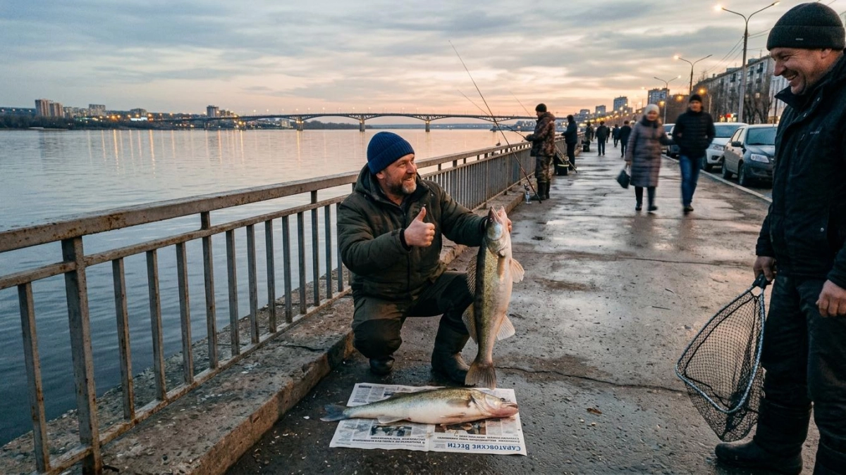 Судак на 5,3 кг и трое за вечер: апрельская Волга радует саратовских рыбаков