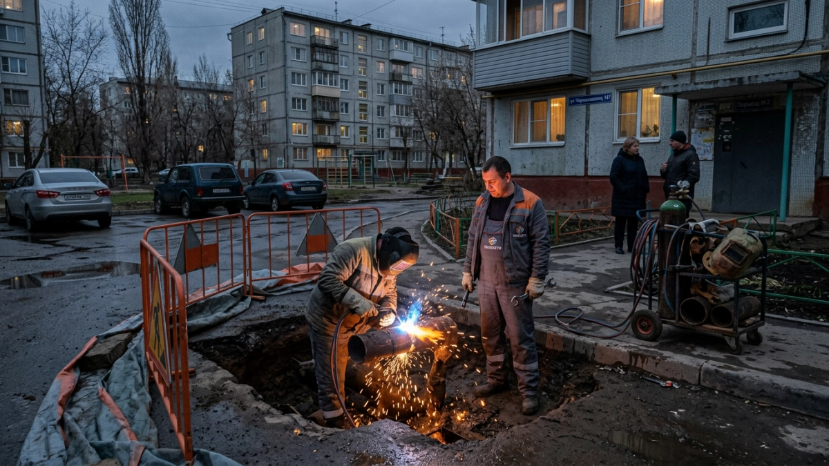 Дефект на теплосети оставил 10 улиц Саратова без горячей воды