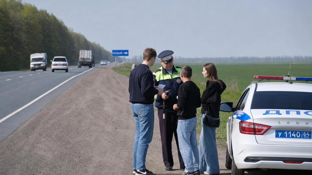 17-летний водитель перевернул авто под Саратовом: трое в больнице
